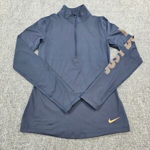 Nike Pro Dri-FIT Half Zip Long Sleeve Running Top Just Do It Women's‎